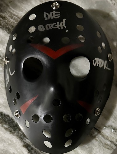 Maschera hockey nera autografa - hockey,